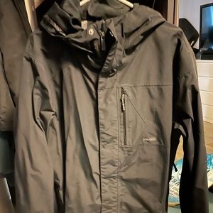 VOLCOM L-goretex Mens snowboard jacket black large good condition no damage